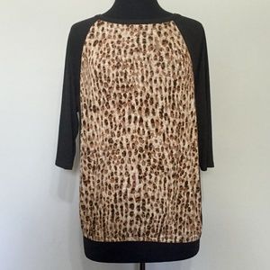 LOFT Animal Print Top